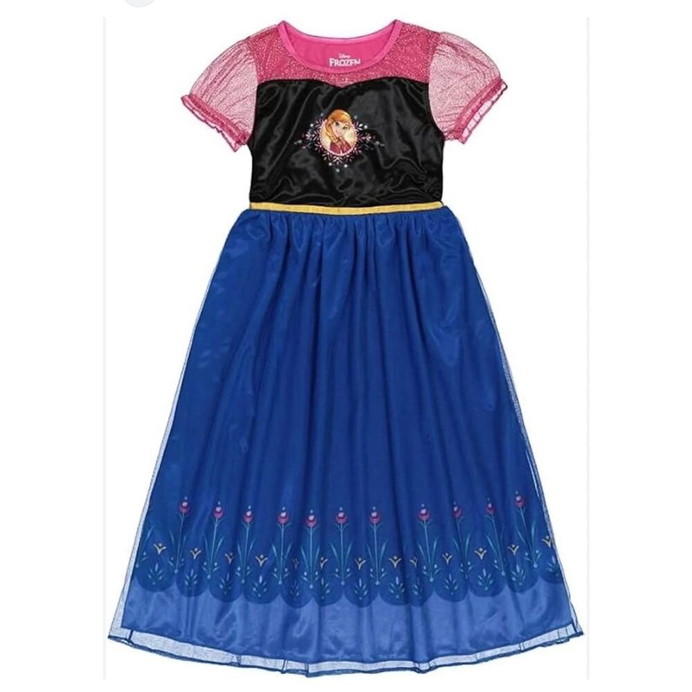 Disney Princess Anna Frozen Sleepwear Dress Costume sz S 6